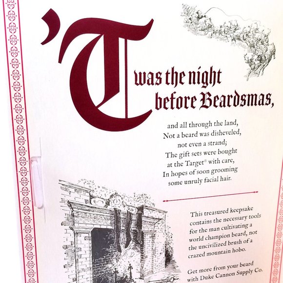 Duke Cannon The Beard That Stole Christmas Beard Wash Gift Set for Men - Picture 4 of 8